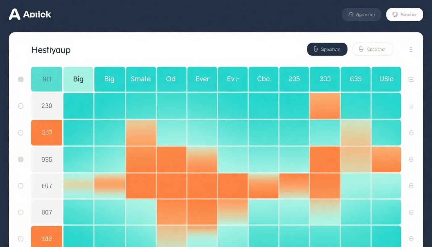 热度矩阵示意图
